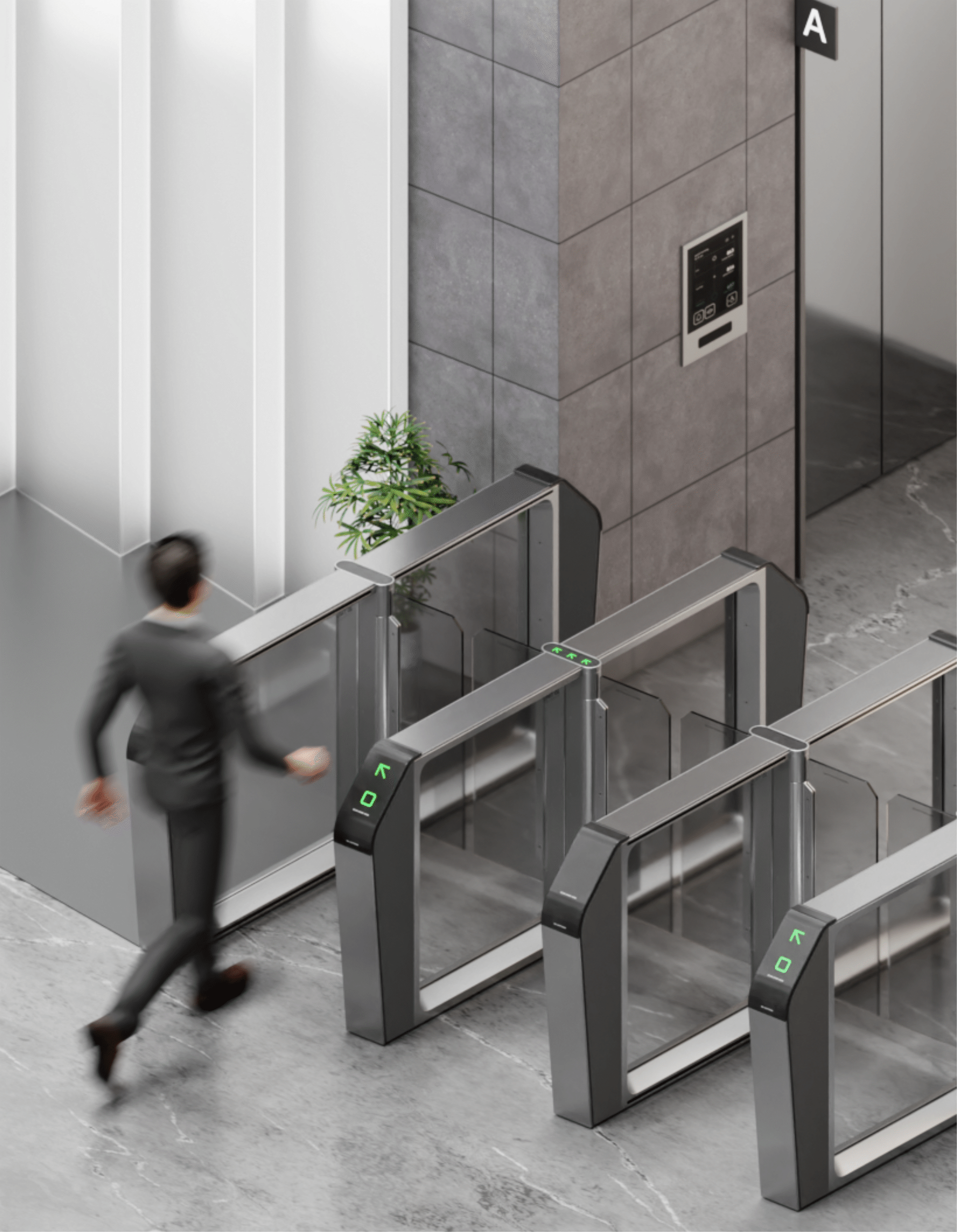 Speed Gate Entry System Design Thumbnail — industrial design by GDD, Noida